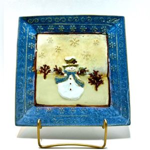 Vintage St Nicholas Square Forest Snowman